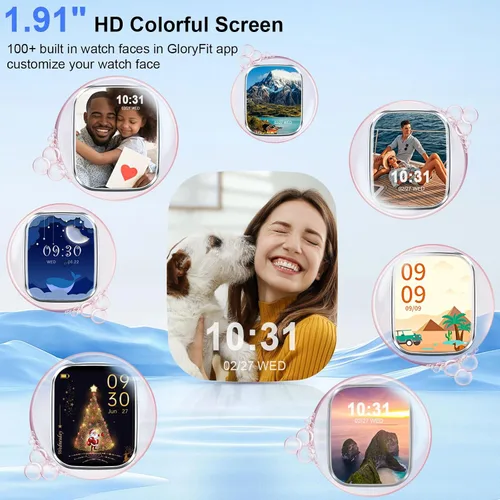 Miniatura 6 de Reloj inteligente para hombres y mujeres (respuesta/hacer llamadas), nuevo reloj inteligente HD de 1.91 pulgadas, reloj de fitness con más de 120