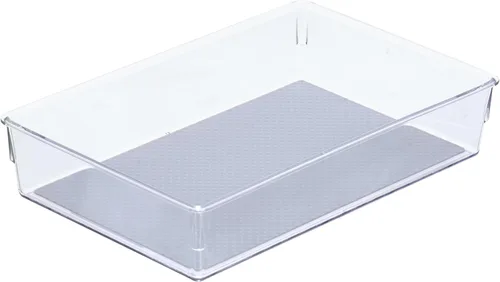 Miniatura 13 de Glad Bandeja de almacenamiento de plástico para cajones, contenedor organizador resistente para el hogar, cocina, baño, dormitorio, oficina, pies