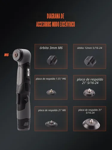 Miniatura 6 de SPTA Pulidora de Coche Inalámbrica Mini 12V Eliminadora de Arañazos Pulidora de Coche RO/DA Pulidora Inalámbrica con Almohadilla de Pulido