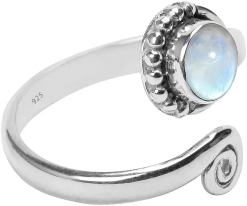 Miniatura 59 de Gemstone Stone Toe Ring 925 Sterling Silver Feet Body Jewellery Handame Toe Ring Gemstone Adjustable Toering For Girls Women Gift Jewellery