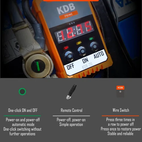 Miniatura 3 de Protector de batería de coche de 12 V, kit de interruptor de desconexión de voltaje de batería automático inteligente con pantalla LED de voltímetro
