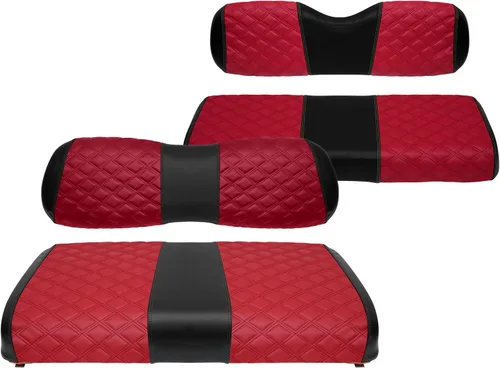 Miniatura 23 de Fundas de asiento de carrito de golf, delanteras y traseras, impermeables y resistentes al sol, de piel de vinilo de grado marino, accesorios