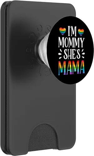 Miniatura 7 de I'm Mommy Mama Matching Gay Lesbianas Pareja LGBT Rainbow PopSockets Swappable PopGrip