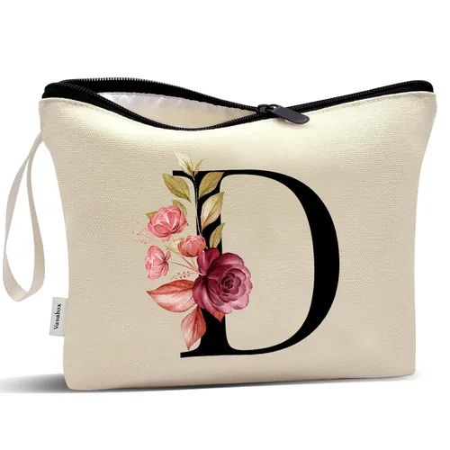 Miniatura 137 de Vavabox A-Z Bolsa de Maquillaje Personalizada, Regalos de Cumpleaños para Mujeres y Mamá, Regalos para la Mejor Amiga, Bolsa de Cosméticos