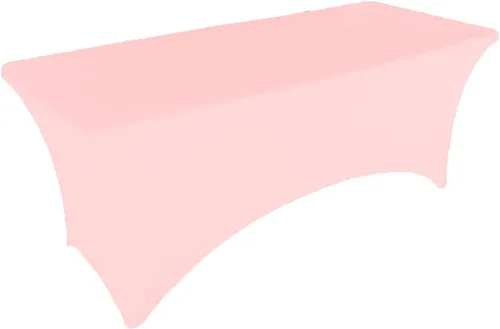 Miniatura 12 de Mantel de mesa de elastano elástico para mesa plegable rectangular de 5.9 ft, color verde cazador