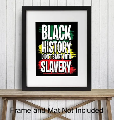 Miniatura 3 de Black History - Arte de pared afroamericano para hombres y mujeres, regalos afroamericanos, orgullo negro, cultura histórica BLM, bandera afro BLM