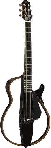 Miniatura 7 de Yamaha SLG200N TBS - Guitarra silenciosa de cuerda de nailon con bolsa de concierto dura, Tabaco Sunburst Resplandor solar del tabaco