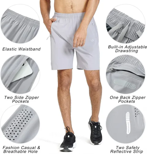 Miniatura 4 de NORTHYARD - Pantalones cortos deportivos para correr para hombres, ligeros, de secado rápido, 7, 5 o 9 pulgadas, para senderismo, deportes, gimnasio