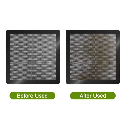 Miniatura 5 de Filtro de polvo para ventilador de PC de 5.512 in, marco magnético, rejillas de ventilador de computadora, malla de polvo negro, pantalla de filtro