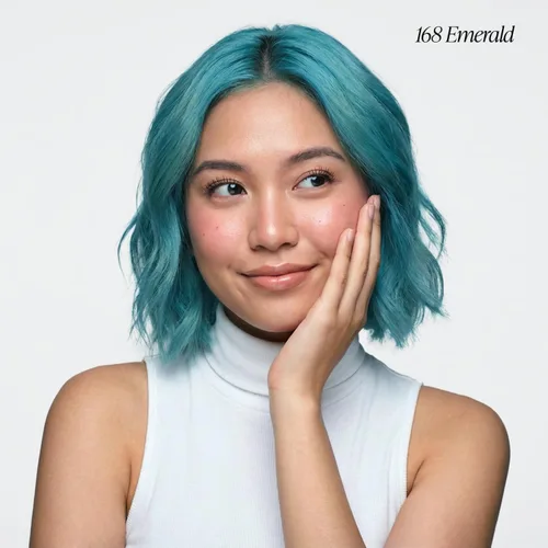 Miniatura 2 de Adore Tinte semipermanente azul para el cabello, vegano y libre de crueldad, 4 onzas líquidas, 168 Emerald (paquete de 2)
