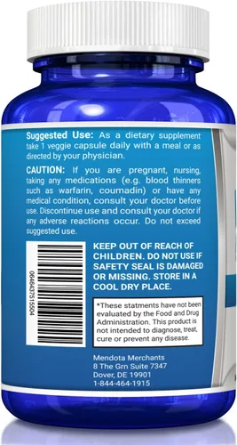 Miniatura 7 de Vitamina K2 MK7 (MenaQ7) 100 mcg con aceite de coco para una absorción superior, suplemento de salud dietética, 120 cápsulas líquidas veganas