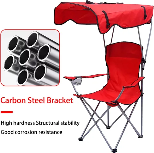 Miniatura 3 de Travel Folding Chair Canopy Chair Sun Shade Outdoor Portable Beach Folding Camo 50 * 50 * 90/120CM