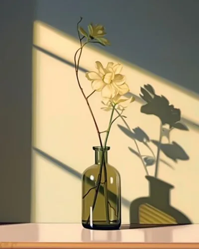 Leisurely - Pintura por números para adultos, flor en botella, pintura al óleo digital, pintura acrílica, kits de pintura de licor, arte de pared