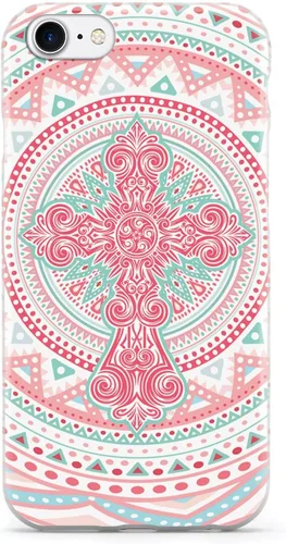 Miniatura 18 de Inspired Cases - Compatible with iPhone Xs Max Case - 3D Textured Protective Phone Case for Apple iPhone Xs Max - Ornate Cross - Coral and Mint