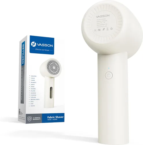 Miniatura 7 de VASSON Afeitadora de tela, removedor eléctrico de pelusa recargable, afeitadora de pelusa, afeitadoras de suéter para quitar pelusas, quitapelusas