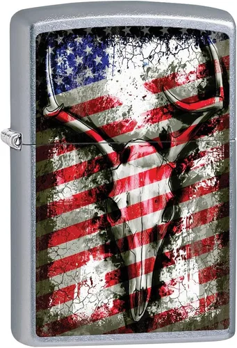 Miniatura 12 de Encendedores Zippo Bandera Americana Americana - Calle Cromo