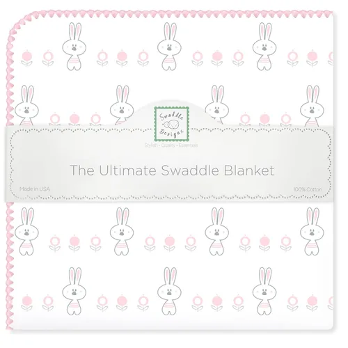 Miniatura 10 de SwaddleDesigns SD-356B - Manta de recepción grande, lo último para bebés, niños, niñas, franela de algodón más suave de Estados Unidos, el mejor