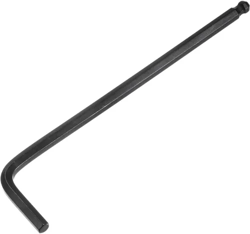 Miniatura 13 de uxcell Llave de llave hexagonal de extremo de bola de 0.059 in, herramienta de reparación CR-V en forma de L de brazo largo Tono plateado
