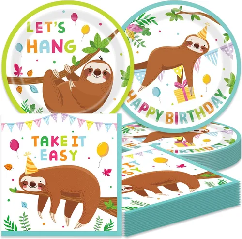 Miniatura 9 de Platos y servilletas de cumpleaños de neón, decoraciones de fiesta, 40 piezas que no brillan para baby shower, decoraciones de fiesta de cumpleaños
