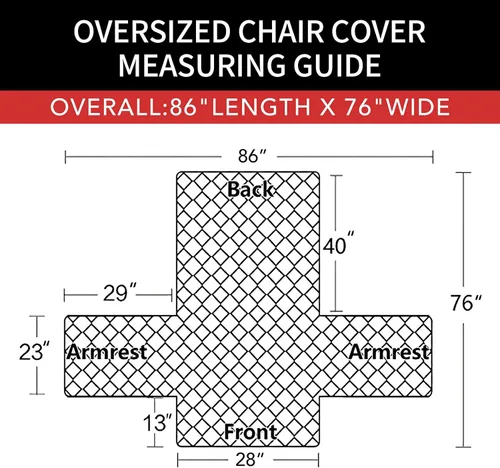 Miniatura 6 de Easy-Going - Funda extragrande para sillón reversible y resistente al agua, protector de muebles con correas elásticas, para mascotas y perros