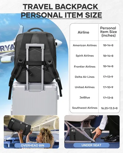 Miniatura 3 de Mochila de Viaje con Sellado al Vacío y Bomba, Mochila Grande de Transporte con Vacío para Hombres y Mujeres, Mochila de Viaje de Compresión al