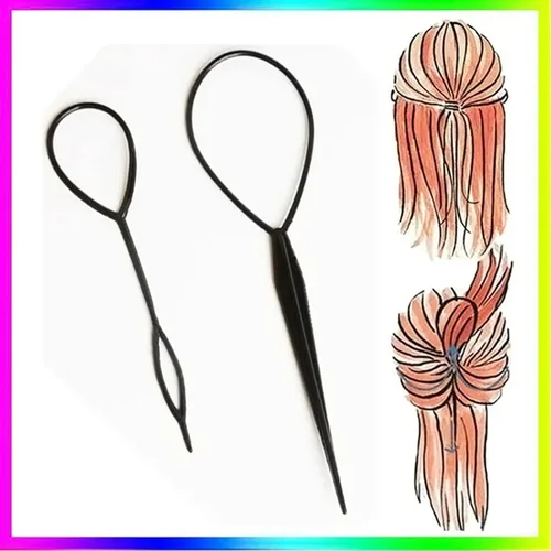 Miniatura 2 de Pinzas de metal para cabello grueso, herramienta de peinado para adultos y niños, herramienta de trenzado, pinza de pelo floral, horquilla
