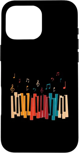 Miniatura 19 de iPhone 11 Pro Notas de Música Teclado Colorido Piano Case