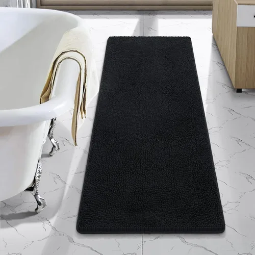 Miniatura 88 de LOCHAS Alfombra de Baño de Lujo Lanuda Tapete de Baño 24 x 17 Pulgadas, Alfombras de Baño Lavables Antideslizantes para Baño y Ducha, Alfombras