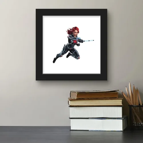 Miniatura 5 de Trends International Gallery Pops Marvel Comics Avengers - Póster de pared de viuda negra, 12 x 12 pulgadas, versión enmarcada en negro