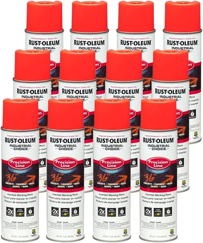 Miniatura 22 de Rust-Oleum 203023 Industrial Choice - Pintura en aerosol para marcado a base de disolvente invertido, 17 onzas, verde fluorescente
