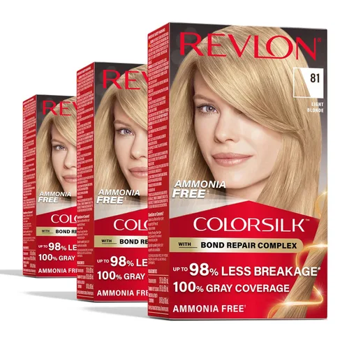 Miniatura 18 de Revlon ColorSilk with Bond Repair Complex, color permanente para el cabello rubio, cobertura 100 % de las canas, tinte para el cabello sin amoníaco