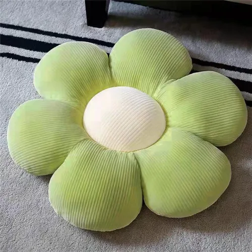 Miniatura 2 de ELONEL Cojín con forma de flor – Cojín de asiento de oficina y automóvil, decoración de sofá de sala de estar (14.9 pulgadas, verde claro beige)