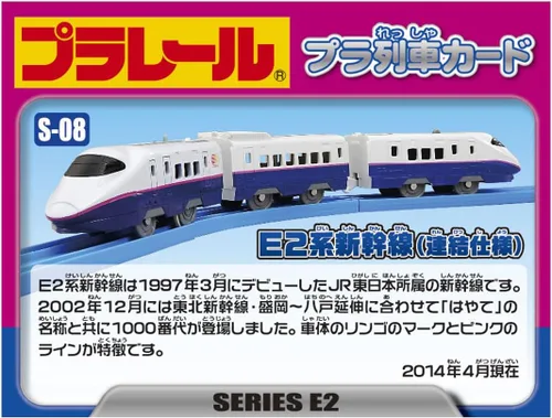 Miniatura 6 de TOMY Plarail S-08 E2 Shinkansen (especificación consolidada)
