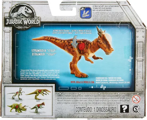 Miniatura 6 de DAÑO DE BATALLA MUNDIAL JURÁSICA Stygimoloch Stiggy