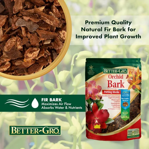 Miniatura 12 de Better-Gro Corteza de Orquídea - Medio de Cultivo de Orquídeas de Grado Premium para Plantar, Trasplantar, Desarrollo de Raíces y Retención de Agua