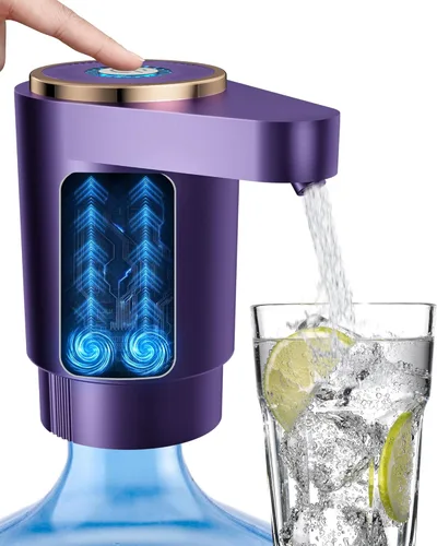 Miniatura 14 de Bomba de botella de agua, dispensador de agua eléctrico portátil para botellas de 5 galones, carga USB, interruptor automático, batería recargable