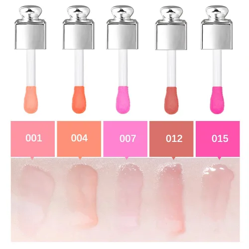 Miniatura 9 de GECOMO Aceite hidratante que brilla para labios, aceite hidratante que brilla los labios, aceite nutritivo brillante y transparente, aceite de 004-#
