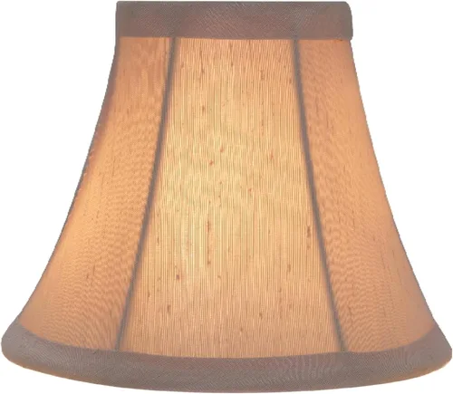Miniatura 2 de Aspen Creative 30008 Lámpara de araña con forma de campana pequeña, color beige, parte superior de 3 pulgadas x 6 pulgadas inferior x 5 pulgadas
