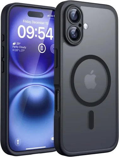 Miniatura 173 de TOCOL Funda magnética 3 en 1 para iPhone 14 Pro, mejorada [protección completa de cámara] con 2 protectores de pantalla, funda de grado militar Azul