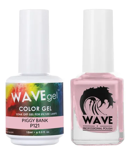 Miniatura 95 de WAVEGEL - Juego dúo de gel y esmalte de uñas a juego - Colección Simplicity - #P109 Blizzard I 0.5 onzas