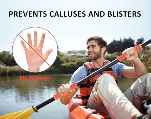 Miniatura 2 de Empuñaduras para remo de kayak, accesorios de kayak, agarres antideslizantes para remos de kayak, agarre de silicona para prevención de ampollas