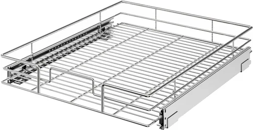 Miniatura 12 de ROOMTEC Organizador de armario extraíble (7.5 pulgadas de ancho x 21.5 pulgadas de profundidad), 2 niveles de almacenamiento extraíble, estantes