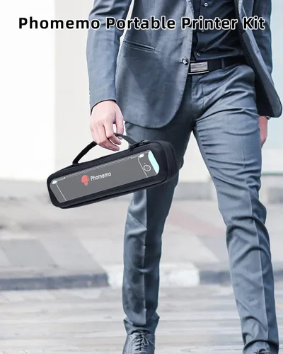 Miniatura 5 de Phomemo Impresora portátil - Impresora portátil inalámbrica para viajes, compatible con iOS y Android y laptop, mini impresora móvil Bluetooth