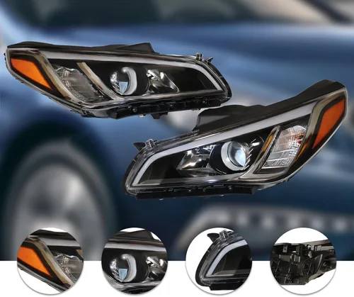 Miniatura 4 de Para Hyundai Sonata ECO/SE/GL/GLS/Sport modelos no limitados/último/híbridos 2015 2016 2017 montaje de faros delanteros izquierdo lado del conductor