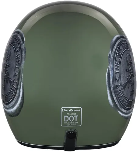 Miniatura 5 de Daytona Helmets Casco de motocicleta de cara abierta de 3/4, aprobado por DOT, ligero y cómodo, diseño vintage para scooter, crucero y bicicletas