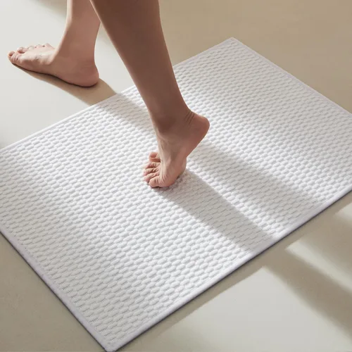 Miniatura 47 de TYUU Alfombras de Baño Antideslizantes Lavables, Tapete de Baño Súper Absorbente Delgado de Pila Baja para Secar Rápido, Alfombra de Baño Pequeña