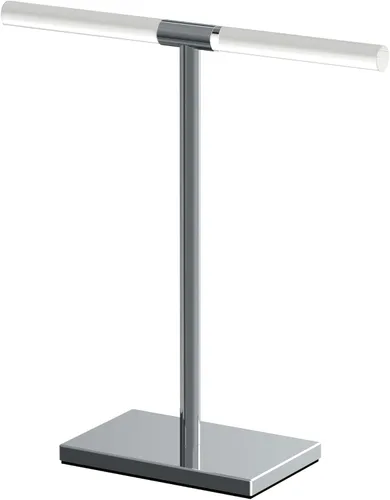 Miniatura 5 de Gatco 1444MX, Soporte para toallas de pie de base rectangular moderna, negro mate / 10.50" de ancho x 11.13" de alto estilo en T para toallas