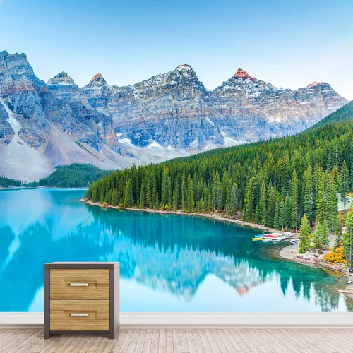 Miniatura 3 de SIGNFORD Papel tapiz adhesivo para despegar y pegar. Fotografía de naturaleza Majestic Mountain Wallpaper - 100x144 pulgadas. Decoración amigable
