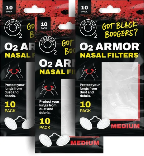 Miniatura 17 de O2 Armor Filtros de nariz para soldadores y alergias - Filtro de nariz para polvo - Filtros nasales para soldadura - Máscara de polvo de nariz