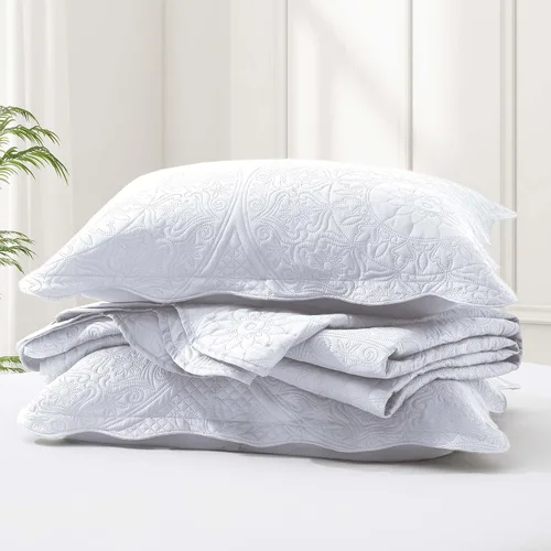 Miniatura 311 de MOONLIGHT20015 Edredón tamaño King (106 x 96 pulgadas) con 2 fundas de almohada (20 x 36 + 2 pulgadas) para todas las estaciones, juego de cama Azul